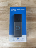 Ring Battery Doorbell newest model Retinal 2K with wide-angle video Speckle Gray Battery