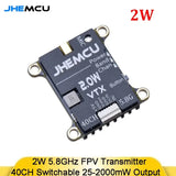 5.8G 40CH Switchable VTX JHEMCU 2W Power Adjustable 25-2000mW Drone Module