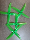 HQProp Popo DP Set Of 4 Green Propellers 5.1x4.1x3 Propeller