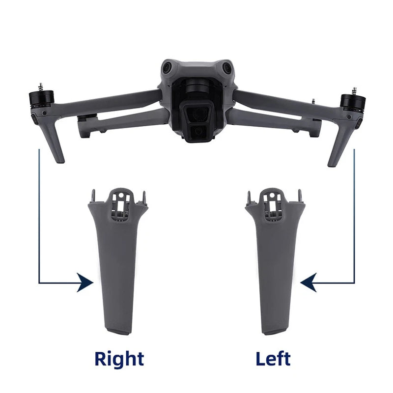Drone arm stand bracket holders for drone arms, dark gray and black