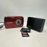 Panasonic LUMIX DMC-S3 14.1MP MEGAPIXEL Digital Camera Red