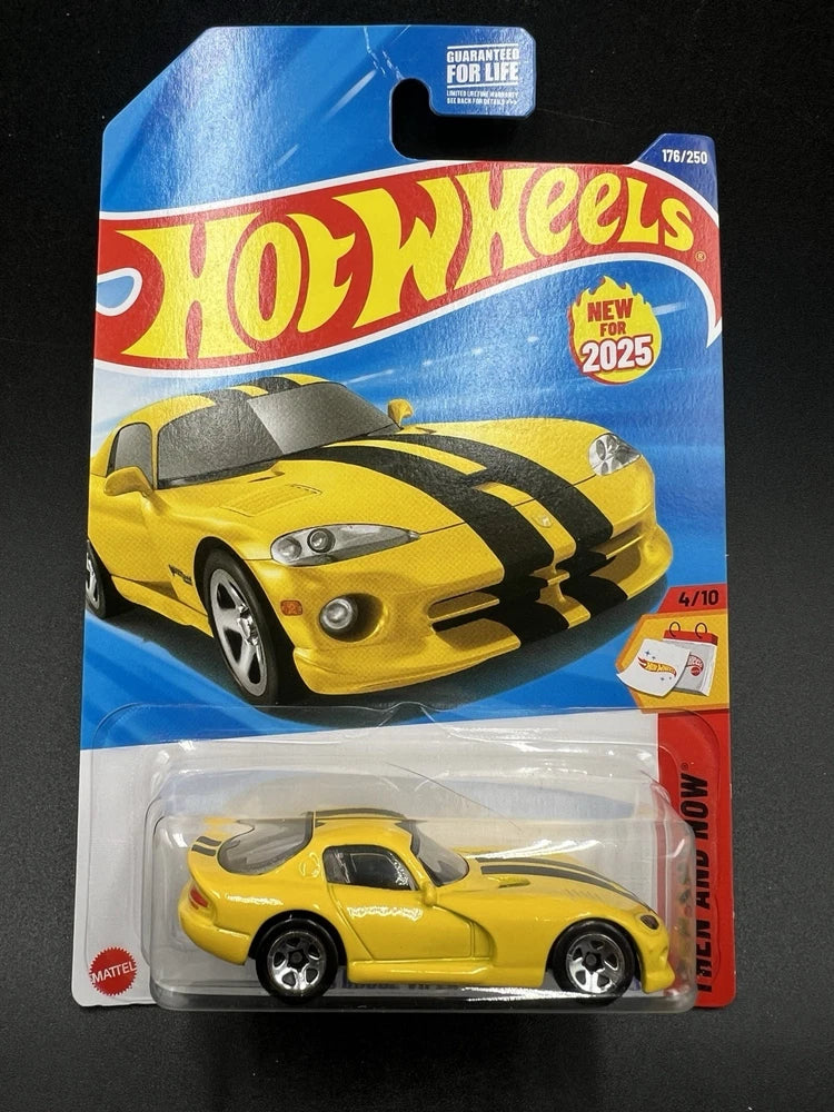Hot Wheels 96 Dodge Viper GTS Yellow 5Sp 2025 Then and Now 4/10 #176 New Model