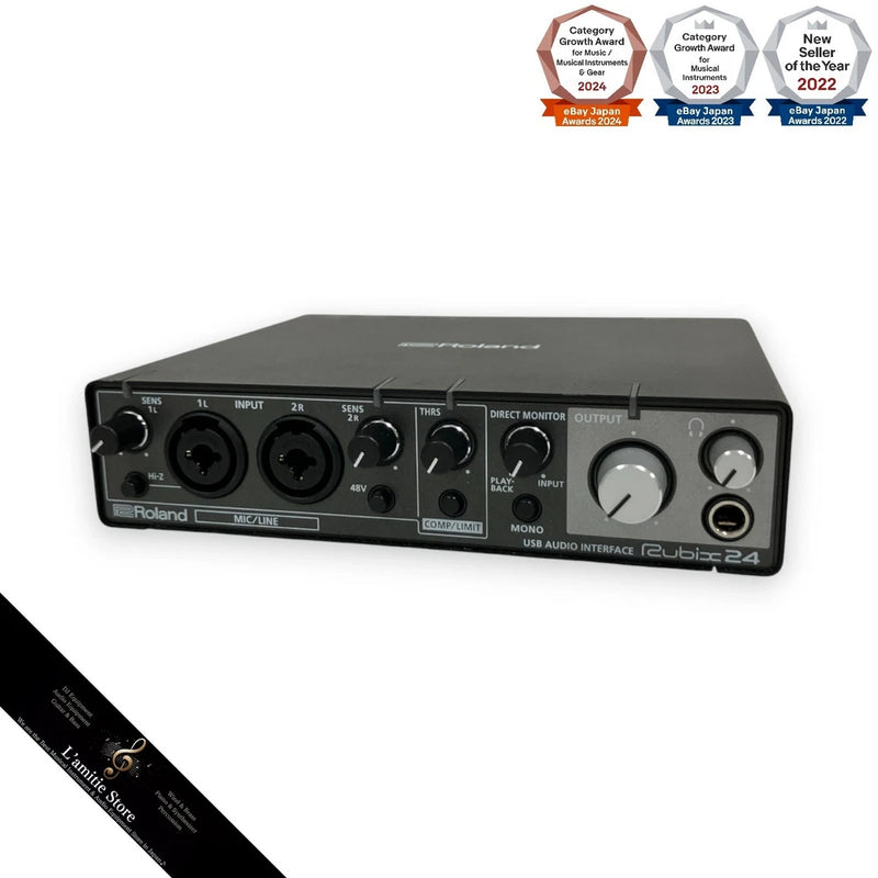 ROLAND RUBIX24 USB Audio Interface 24bit 192kHz 2in 4out XLR MIDI RUBIX 24 Japan
