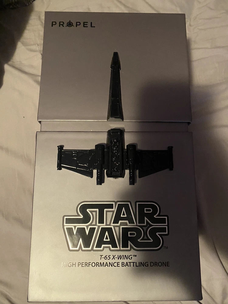 Propel Star Wars T-65 X-Wing quadcopter drone box with Star Wars logo