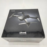 Foldable drone retail box with illustrated drone and 'DRONE Avoid obstacles'