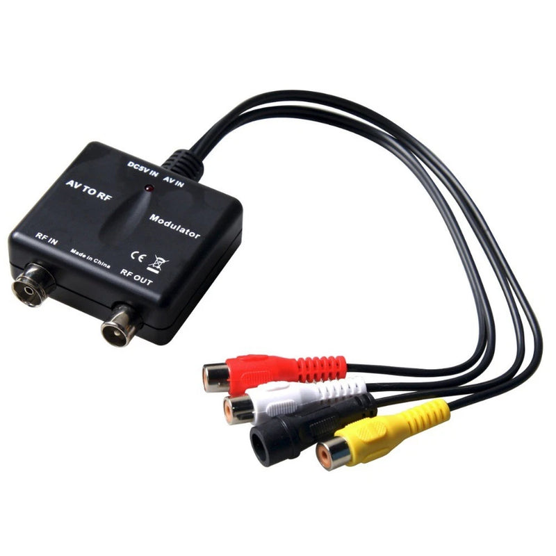 AV to RF Modulator M03 for VHF Operating Frequency with Easy Coaxial Connection