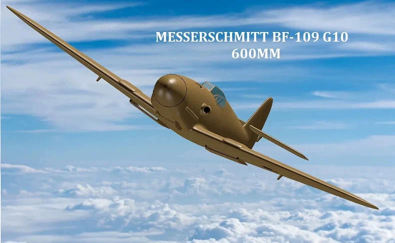 3DPrinted Fixed-Wing BF-109 model£¬Wingspan: 600mm FPV RC Unpainted Model
