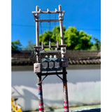1/64 Diorama Power Pole Transformer Model Railway House Scene Model  Accessories