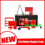 1/64 Diorama Maintenance Workshop Props Model Car Garage Repair Tools Model Toy