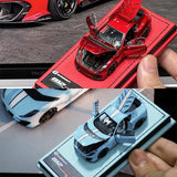 GLAMCRAFT 1:64 812C Red/Blue Diecast Model Car