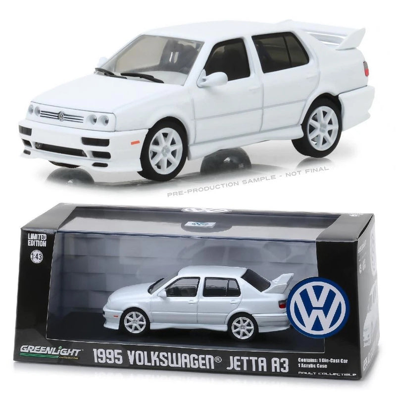 GREENLIGHT 86322 1995 VOLKSWAGEN JETTA A3 WHITE DIECAST MODEL CAR 1:43