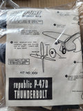 Vintage Hobby-Time 1/72 Republic P-47D Thunderbolt War Plane SEALED BAG