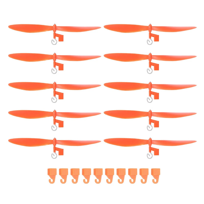 Plastic Propeller, Propeller Props Blade 6" with Hooks(Red, Pack of 10)