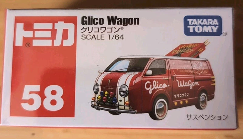 Takara Tomy Tomica No.58 Glico Wagon Diecast Model Car 1/64 Scale New Sealed