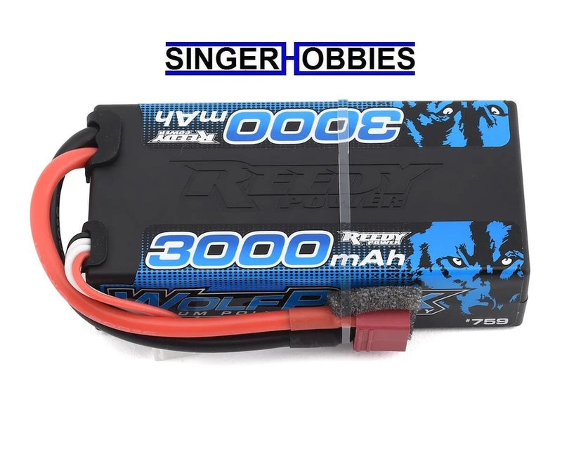 Associated ASC759 Reedy WolfPack 3S Hard LiPo Battery 30C 11.1V/3000mAh T HH Battery