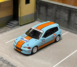 CR SW 1:64 JDM Blue Gulf EG6 Civic R Hatchback Sports Model Diecast Metal Car
