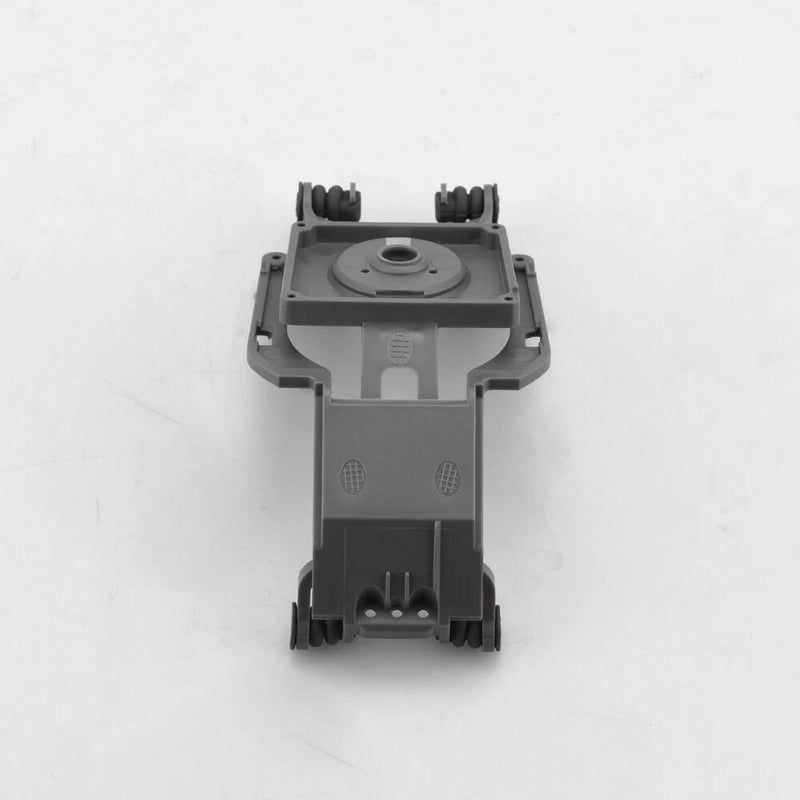 Drone shock plate repair part, gray plastic bracket with mounting tabs