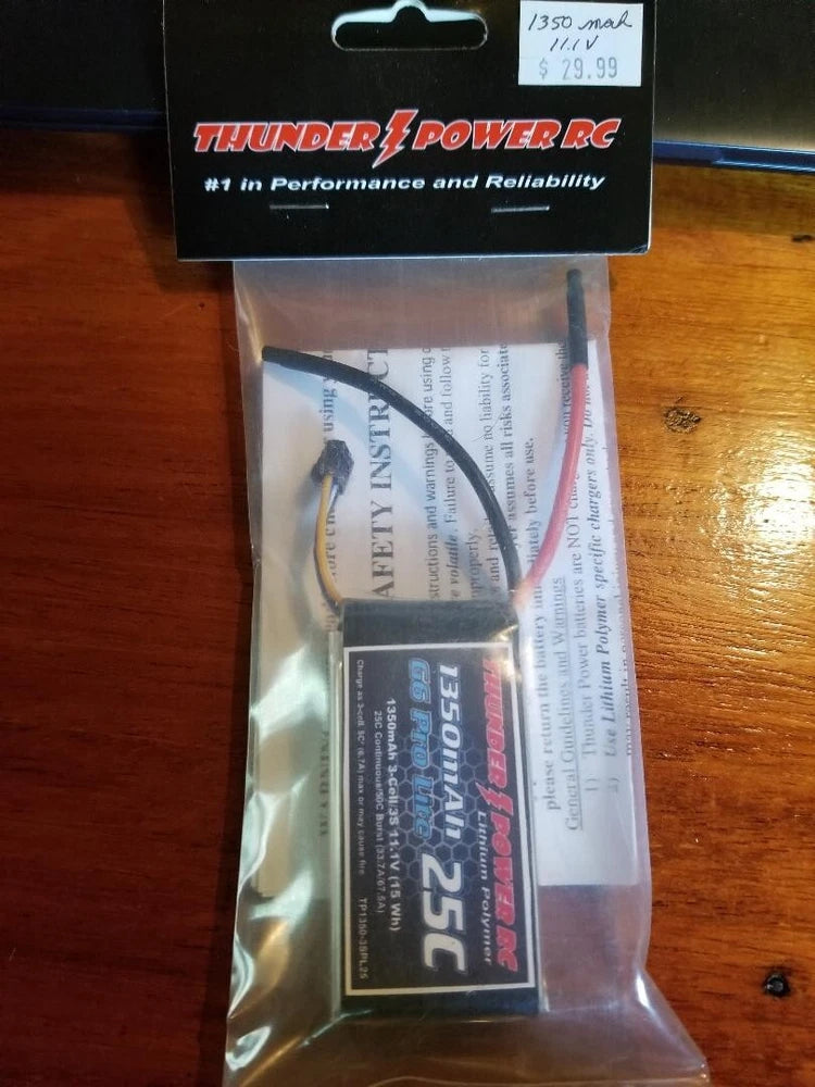 Thunder Power RC TP1350-3SPL25 1350mAh g6 pro lite 25C LiPo