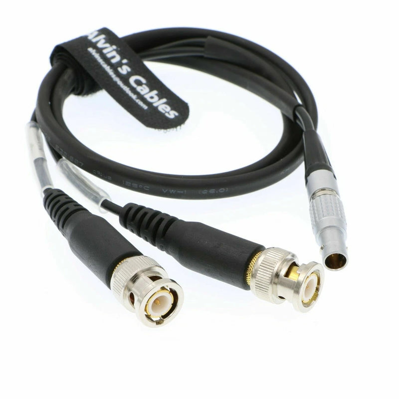 Timecode Input Output Cable for Sound Devices XL-LB2 5 Pin Male to BNC 76cm/30"