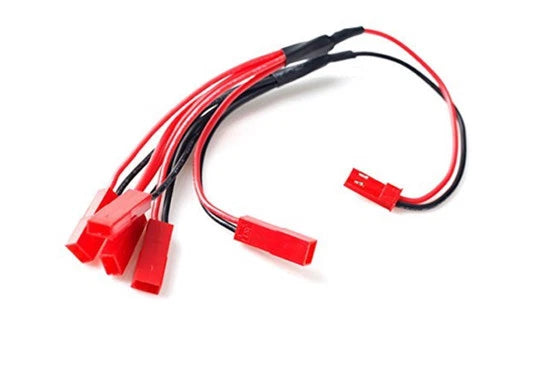 LiPO 3.7V JST plug Battery 1 to 5 JST Charging Cable for V959 V212 V222 JXD JJRC