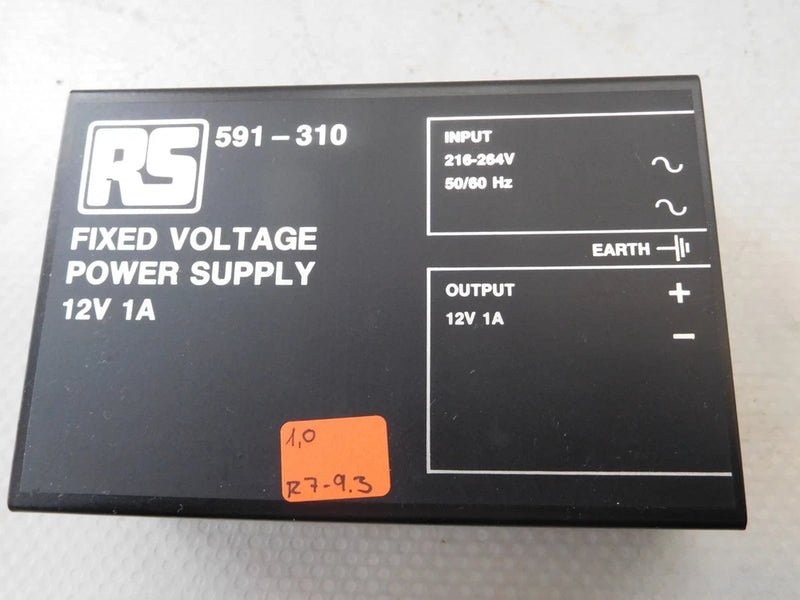 RS 591-310 Fixed Voltage Power Supply Input 216-264V Output 12V 1A