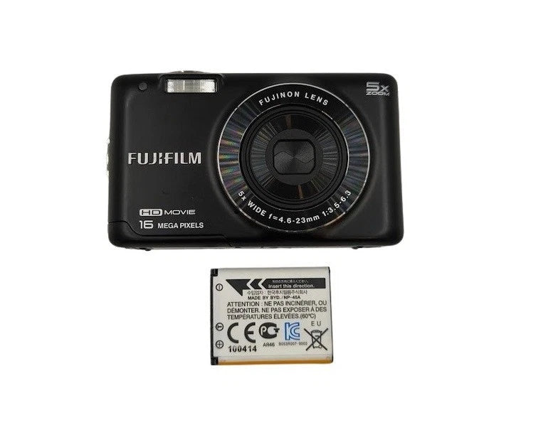 Fujifilm JX650 16.0 MP Digital Camera Black TESTED with NEW BATTERY AND CHARGER