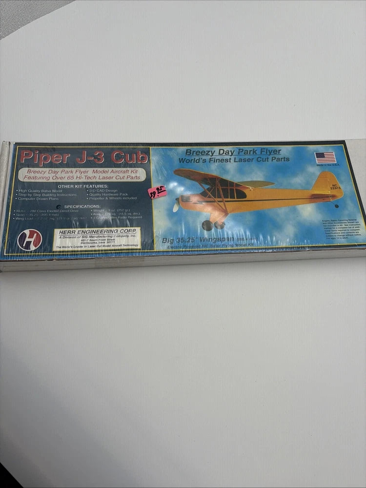 74. Herr Engineering Corp - J3 Cub ??Breezy Day Park Flyer?? RC Kit NIB