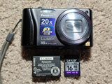 Panasonic LUMIX DMC-ZS8 14.1MP 16x Zoom Digital Camera Black W/ Battery & SD