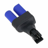 EC5 to SM female adapter connector with two blue insulated leads