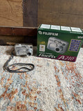 Fujifilm FinePix A210 Silver Compact Digital Camera AA Battery tested & working