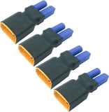 4pcs XT90 Male to EC5 Female Plug Connector Adapter for LiPo Battery Connector Battery