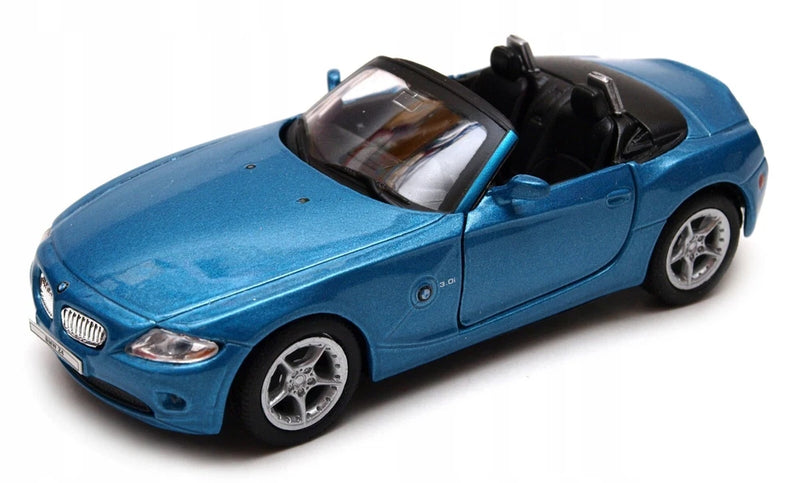 WELLY DieCast 1:34 BMW Z4 CONVERTIBLE BLUE New Model Car Metal in Box Scale 1/34