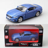 1:36 Diecast Ford Mustang 2015 Metal Car Model Toy Pull Back Door Open Gift