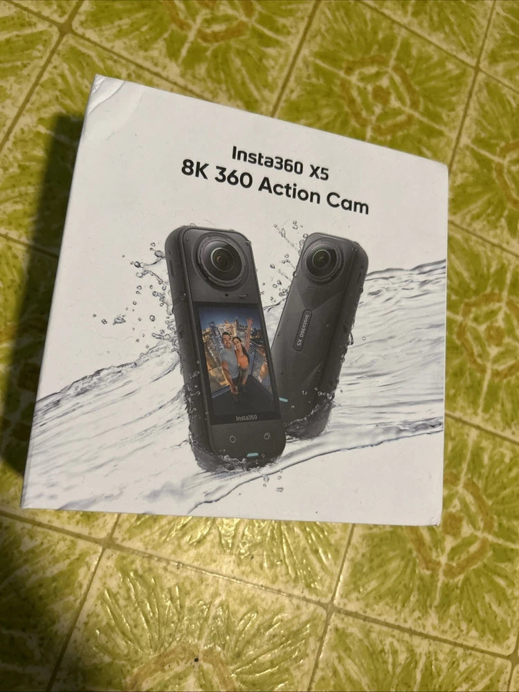 Insta360 X5 Waterproof 8K 360?? Action Video Camera Black With Accessories