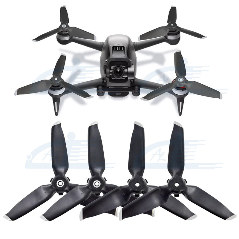4PCS Low-Noise Propellers Blades Set For DJI FPV Combo Quick Release Prop Silver