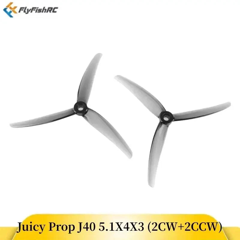 4PCS HQPROP Juicy Prop J40 5.1X4X3 (2CW+2CCW) FPV Propeller