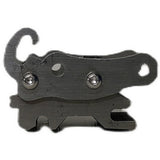 Manual bucket changer converter metal linkage bracket with two screws, dark gray