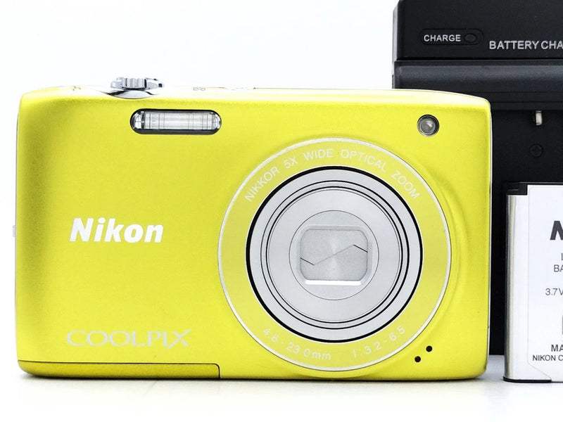 Nikon COOLPIX S3100 Yellow 14.0MP 5X Zoom Compact Digital Camera from Japan