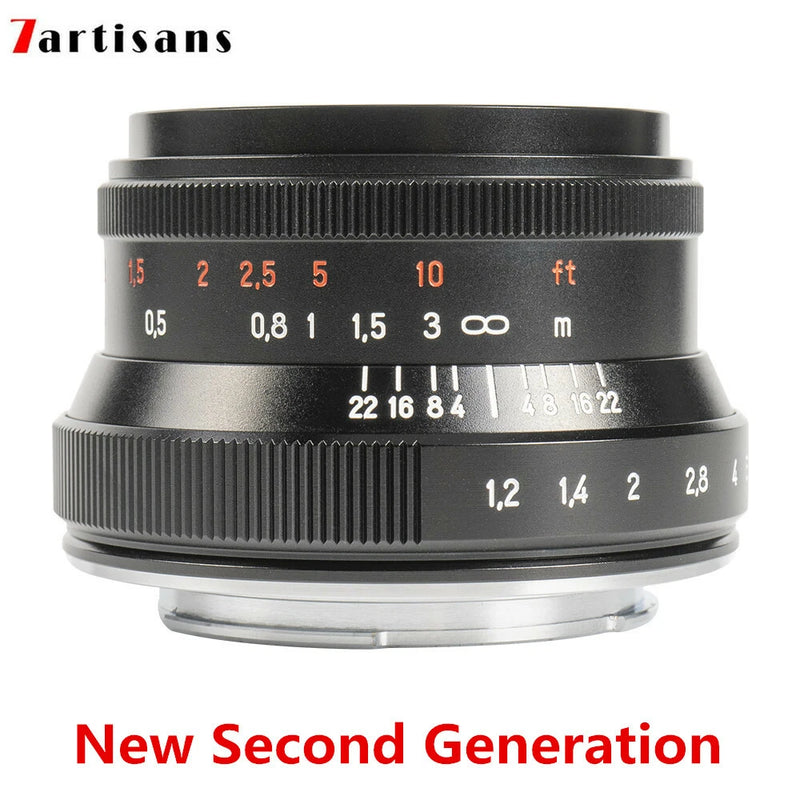 7artisans 35mm F/1.2 II Large Aperture Prime Lens for Fujifilm X Fuji FX X-T3 T4