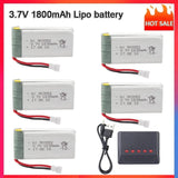 3.7v 1800mAh Lipo Battery for KY601S SYMA X5 X5S X5C X5SC X5SH X5SW M18 H5P RC