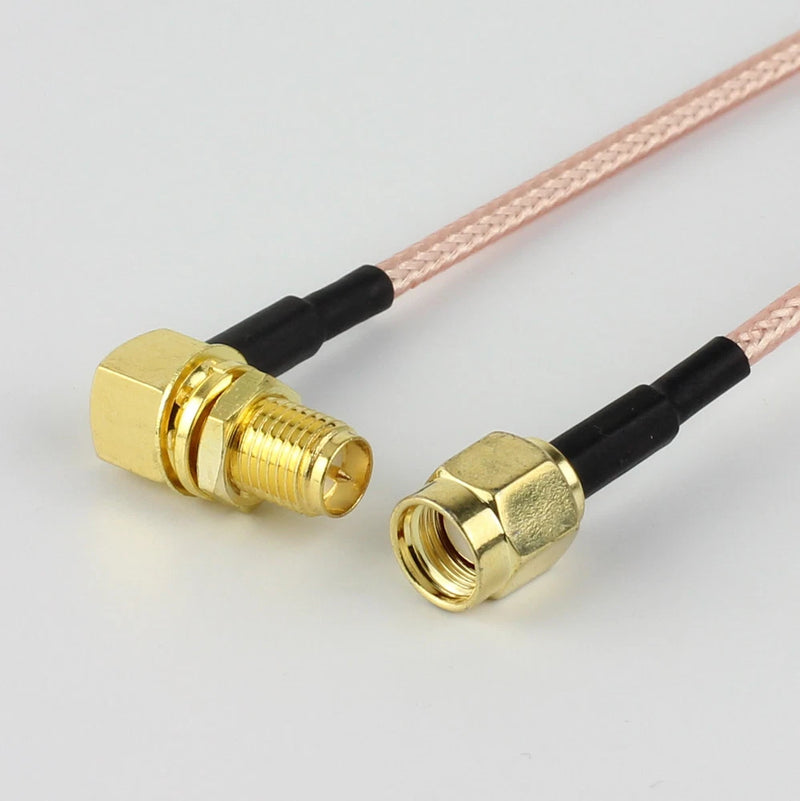 2x RP-SMA to RP-SMA Transmitter Receiver Antenna Extension Cable fr RC Drone FPV