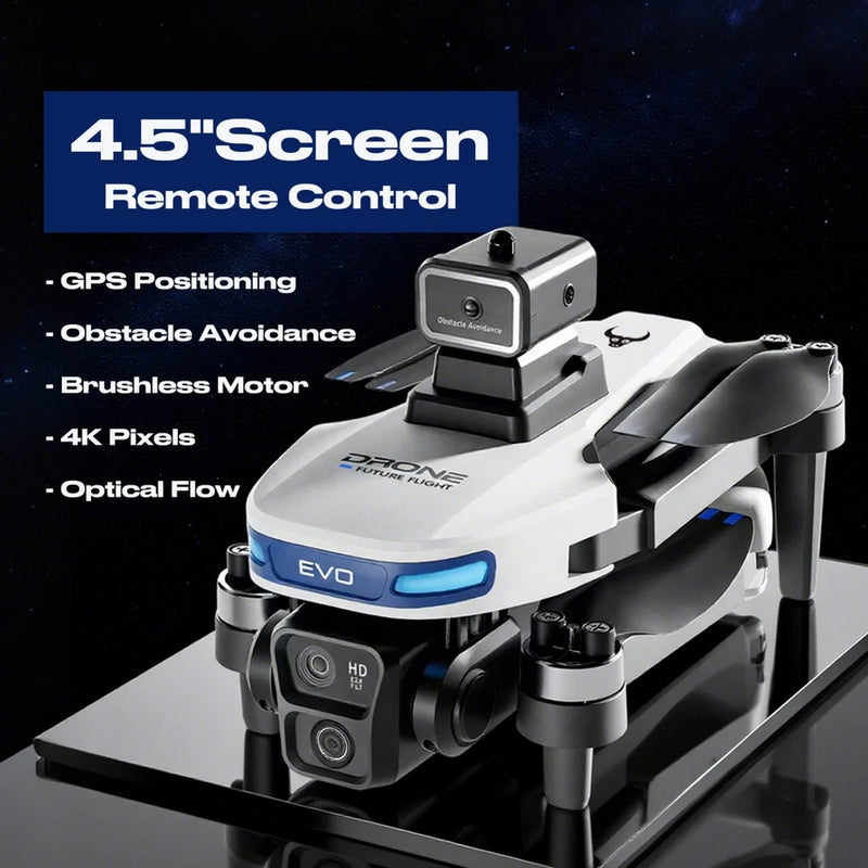 4K Drone Foldable GPS RC Quadcopter Obstacle Avoidance Intelligent Return