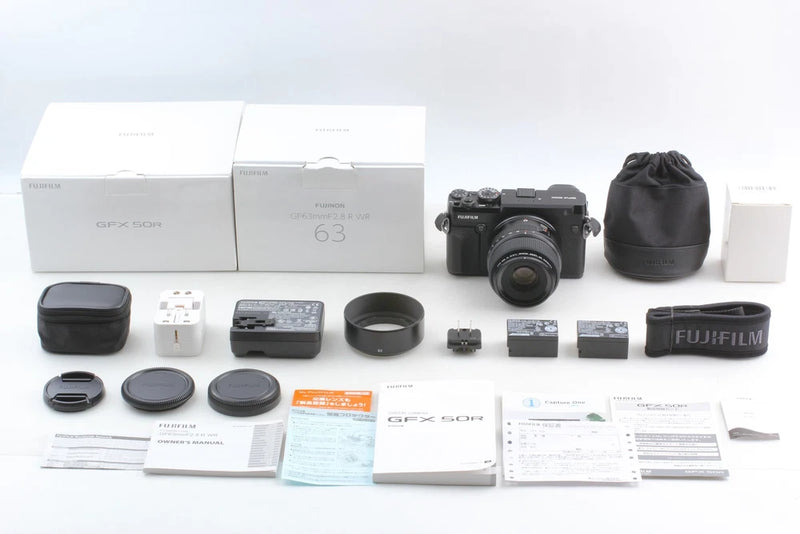 [TOP MINT in BOX] Fujifilm GFX 50R Medium Format Digital Camera 63mm f/2.8 Lens