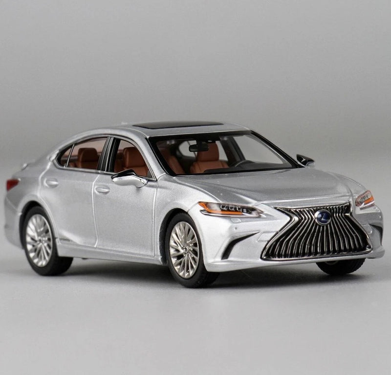 EY JKM 1:64 Silver ES300h Luxury Sedan Sports Model Diecast Display Car