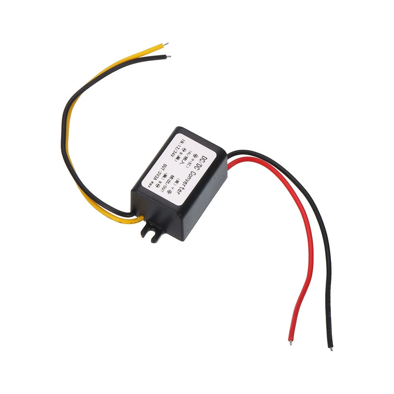 DC 12V,24V to DC 5V Power Converter 3A 15W Step Down Adjustable Voltage