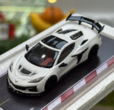 FW 1:64 White C8 ZR1 Coupe Sports Model Diecast Display Car