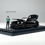 TG FG 1:64 Black RWB 930  Sports Open Model Diecast Metal Car New