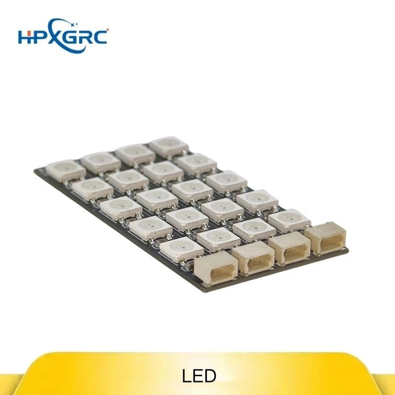 HPXGRC WS2812B 5-Bead RGB LED Strip Programmable for RC FPV Drones Night Flight