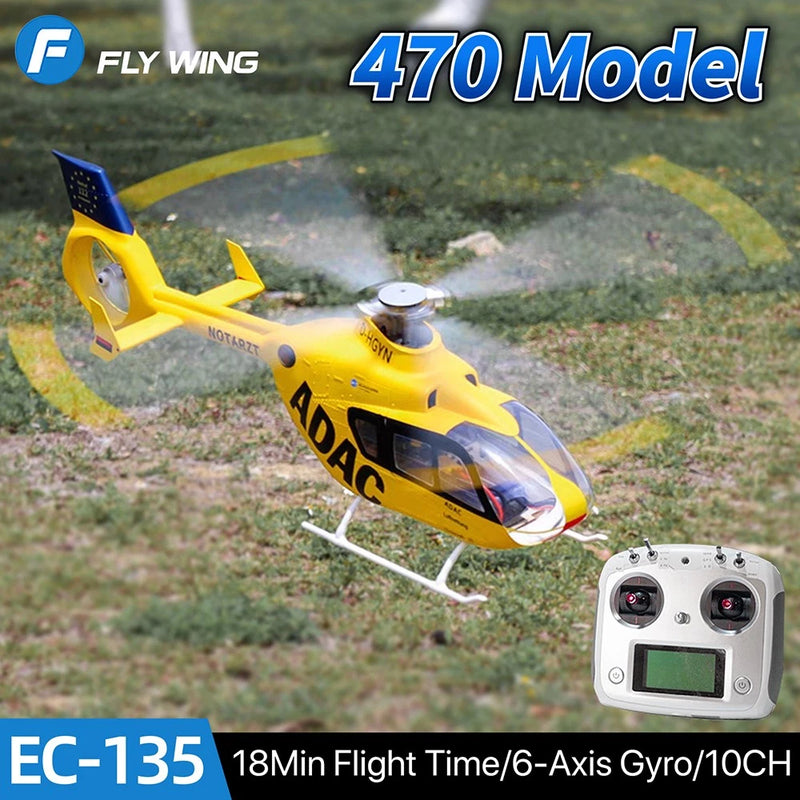 Fly Wing EC-135 RC Helicopters RTF 10CH 6-Axis Gyro M10 GPS Positioning Aircraft