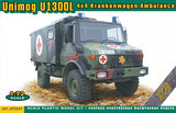 Ace Models 1/72 UNIMOG U1300I 4x4 KRANKENWAGEN AMBULANCE